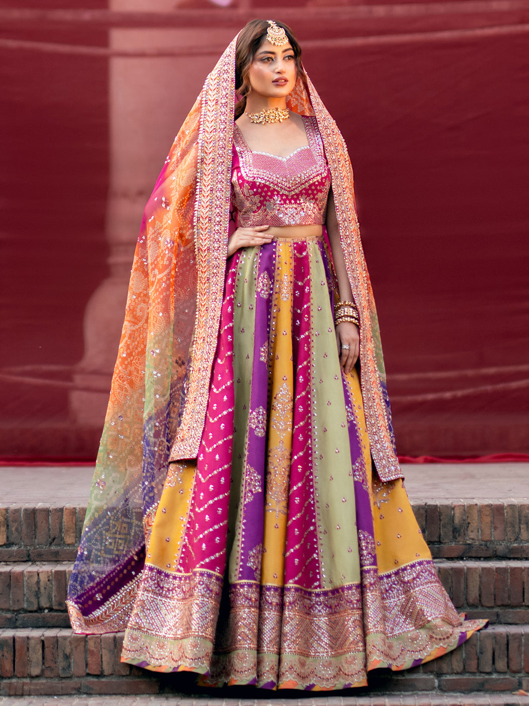 Mala Style — Mairaz Magenta Lehenga Set