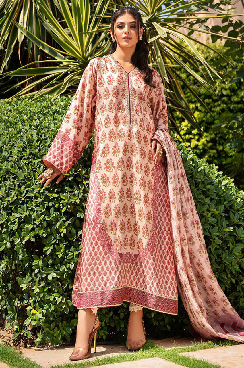 Dahlia Breeze - Shirt & Dupatta