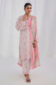 Ss25Dc-2559 Pink Cotton Jacquard 2Pcs Embroidered Kurta With Trouser