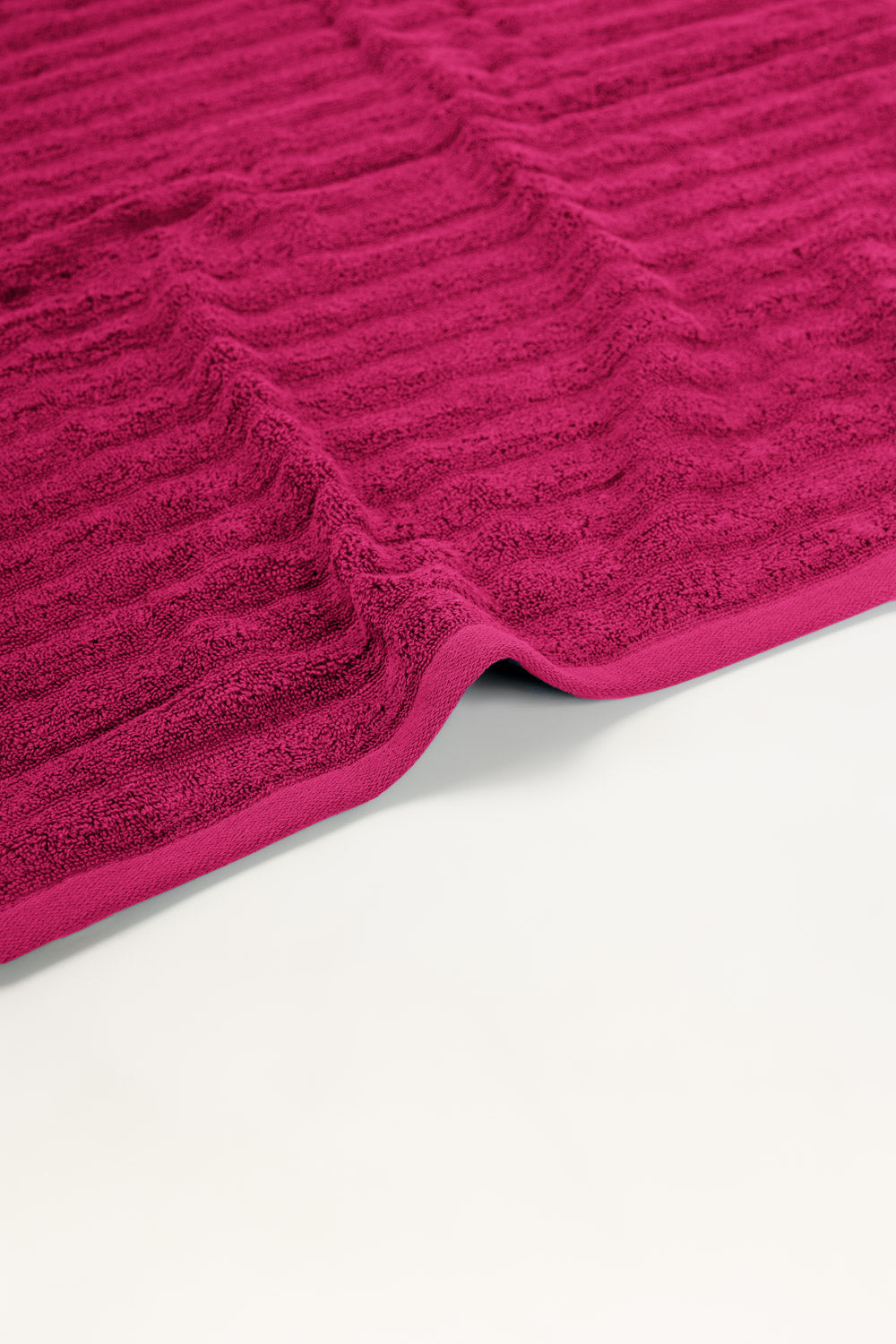 Deep Pink Combed Plain Towel