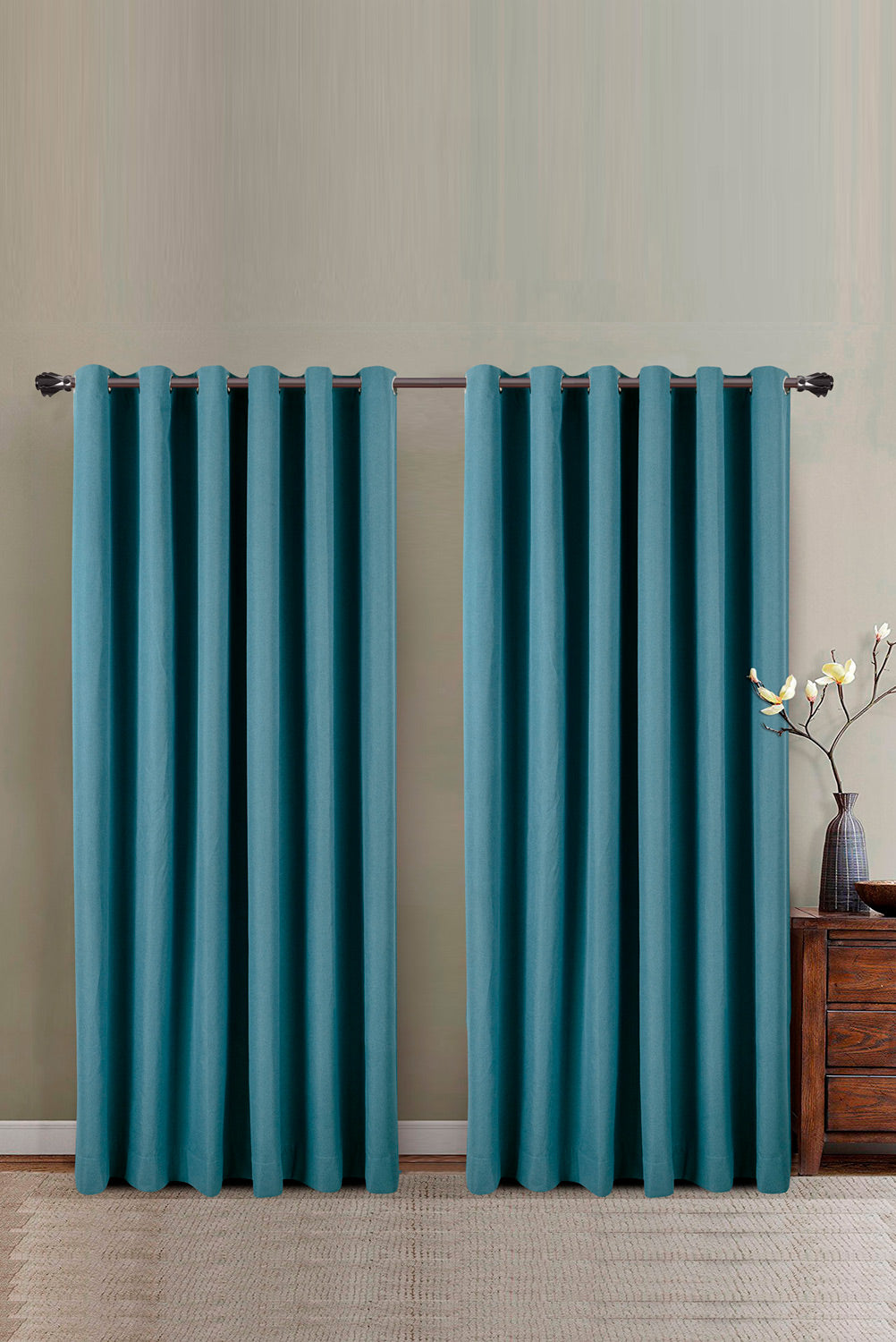 Denim Black Out Curtain
