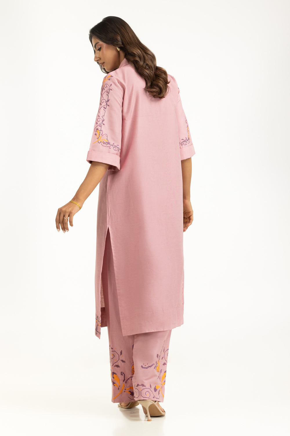 Dobby Embroidered Co-Ord Set