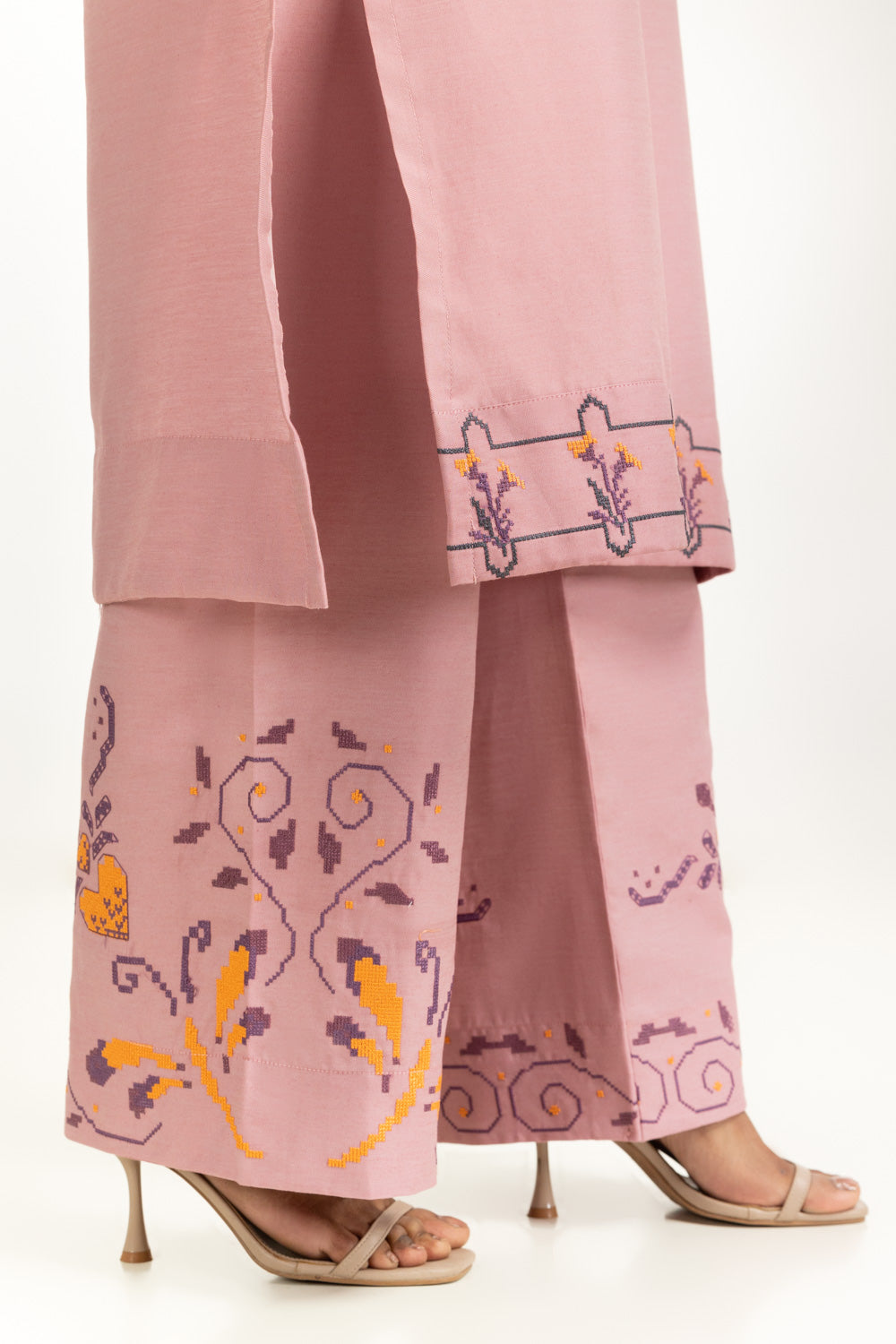 Dobby Embroidered Co-Ord Set