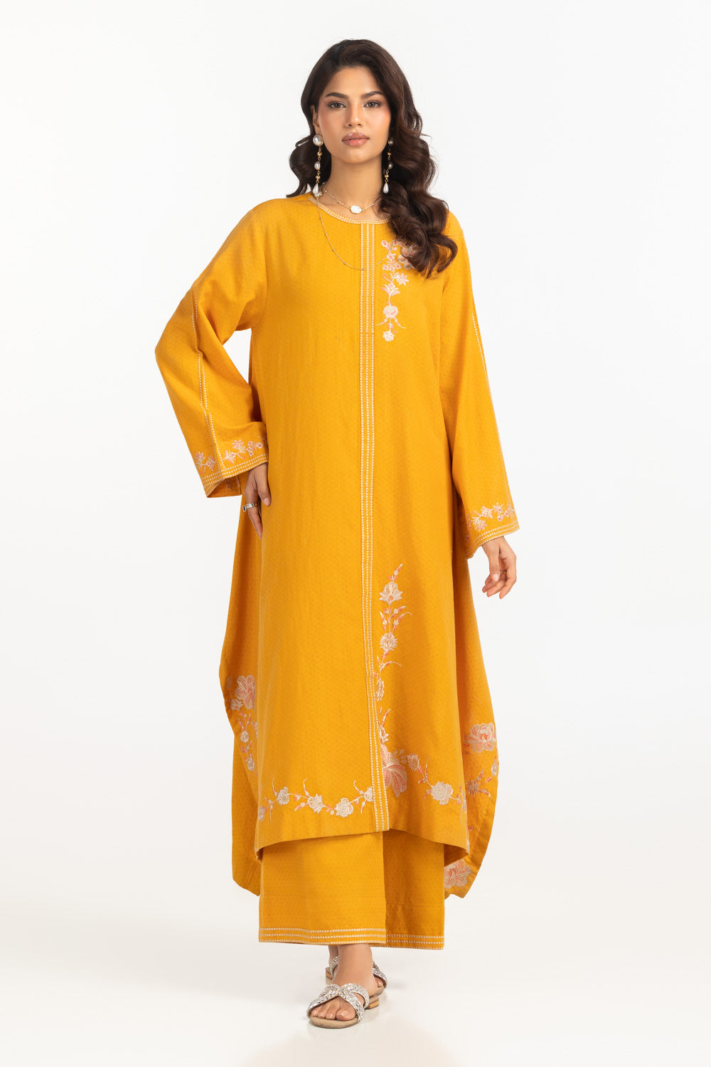 Dobby Embroidered Co-Ord Set