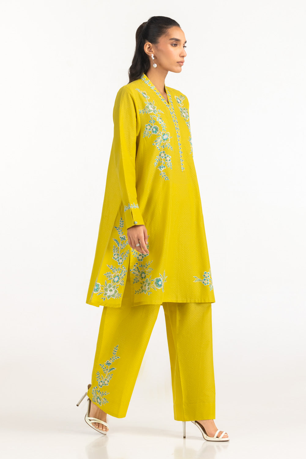 Dobby Embroidered Co-Ord Set