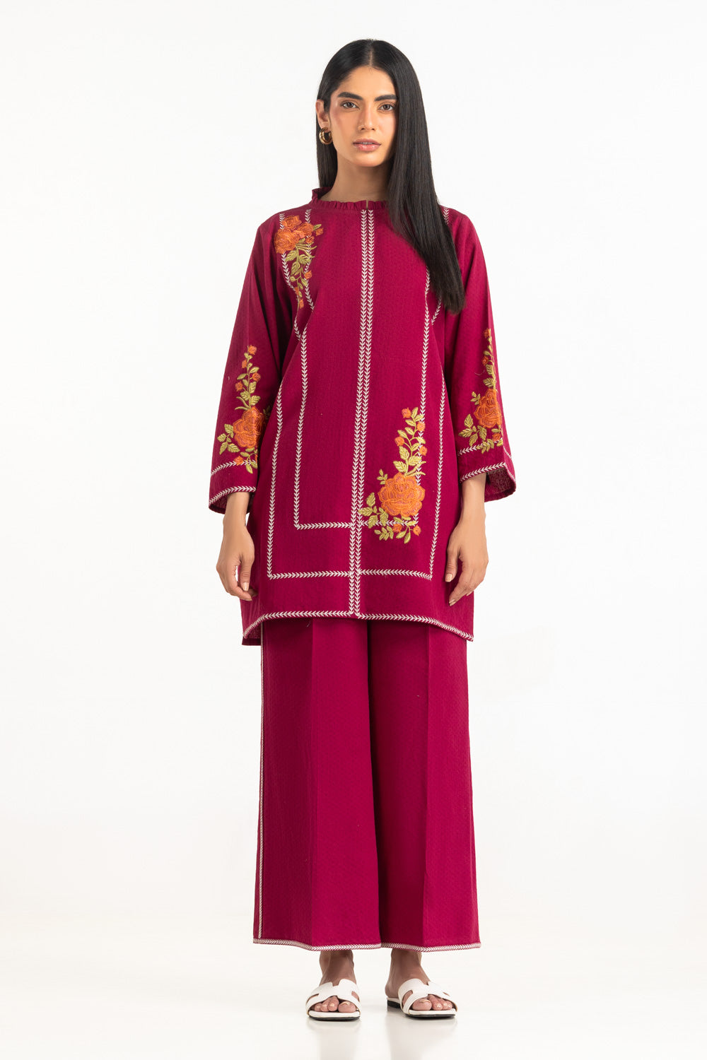 Dobby Embroidered Co-Ord Set IPST-77237