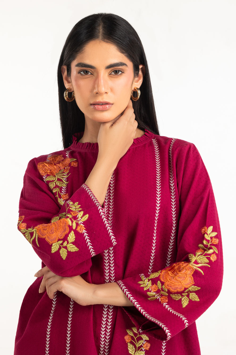 Dobby Embroidered Co-Ord Set IPST-77237