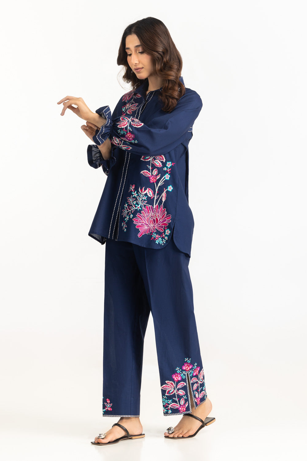 Dobby Embroidered Co-Ord Set