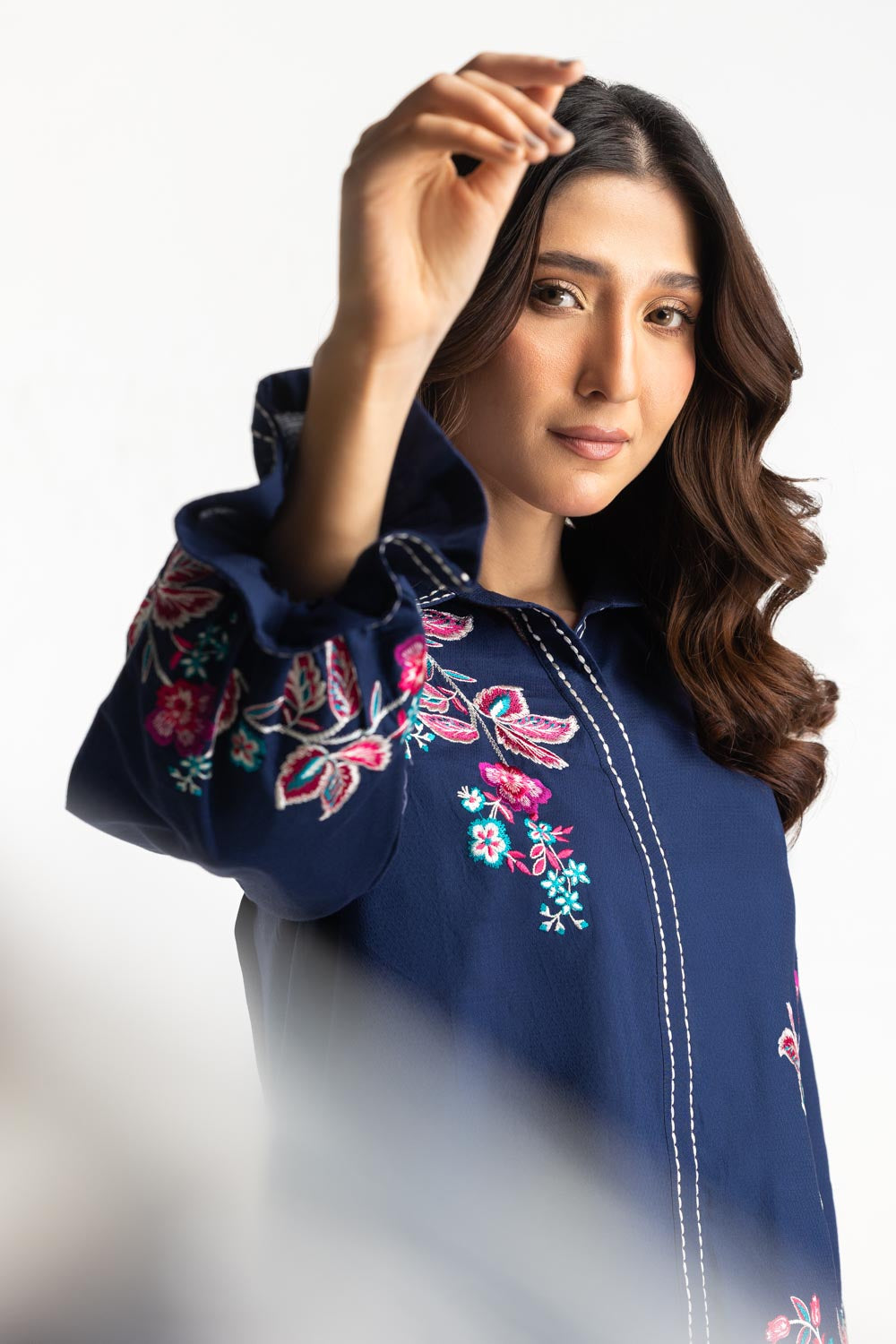 Dobby Embroidered Co-Ord Set