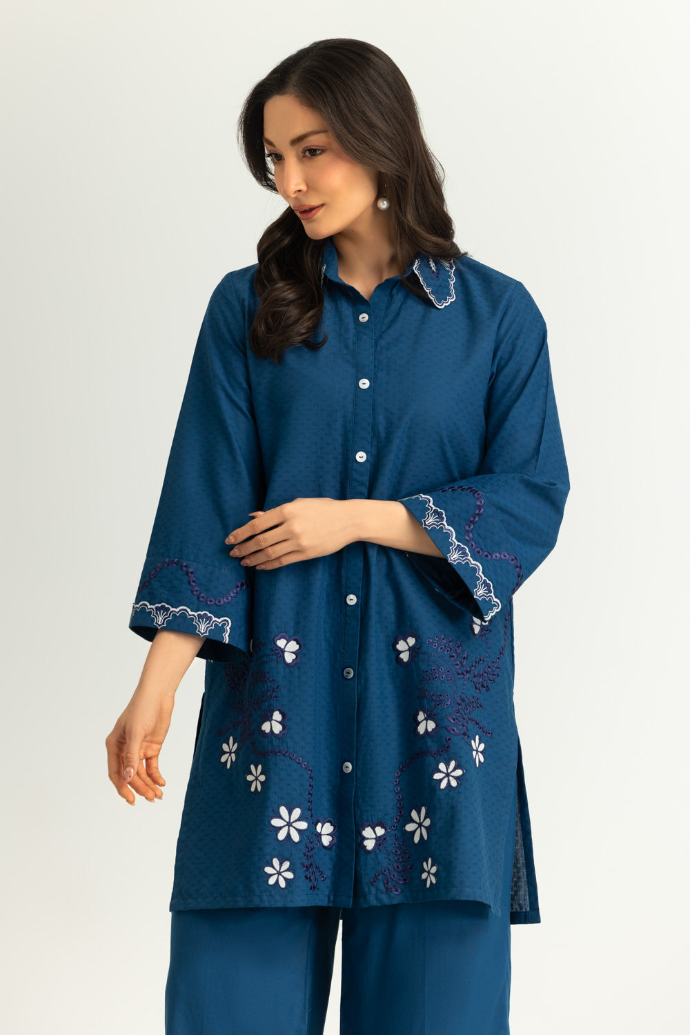 Dobby Embroidered Co-Ord Set