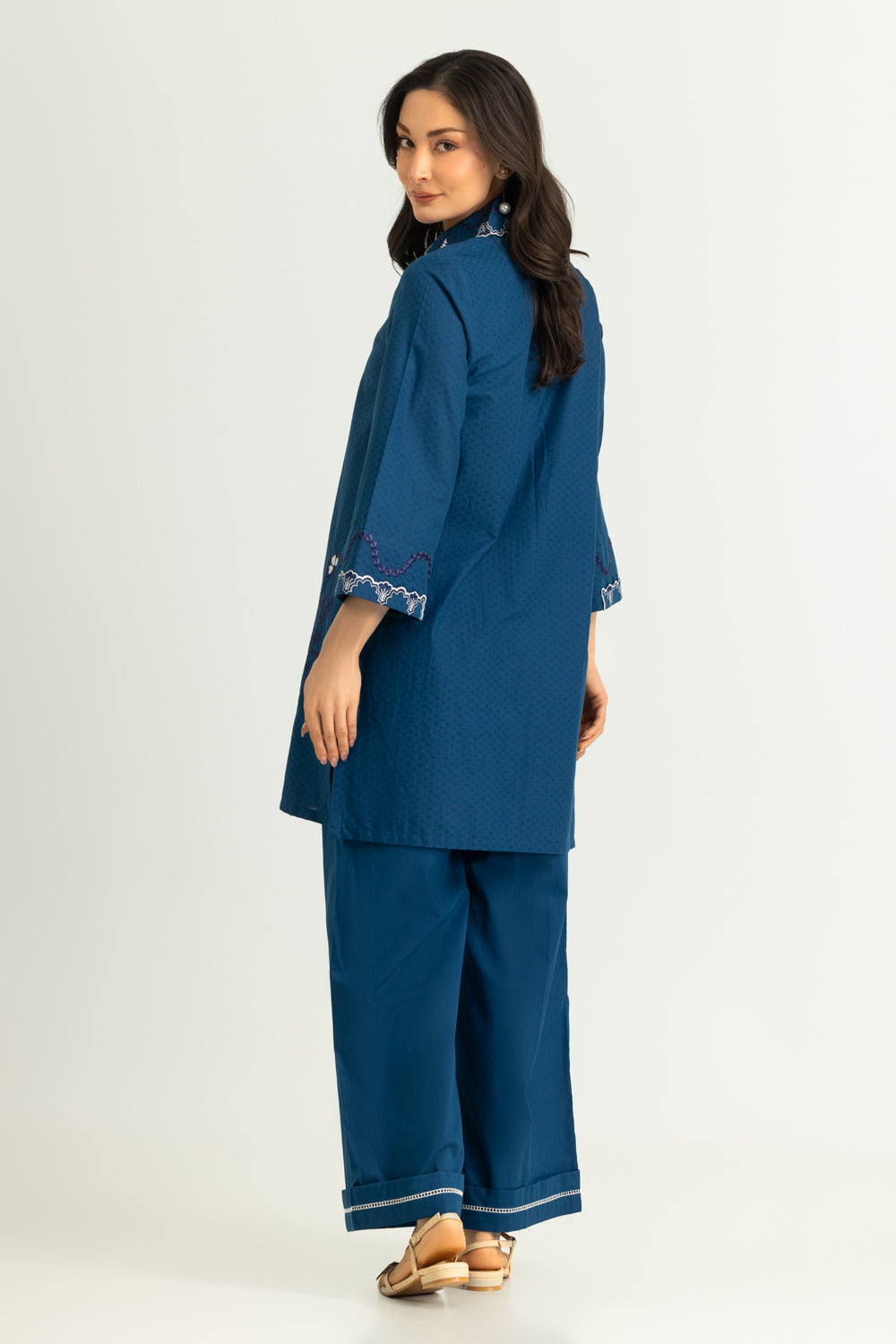 Dobby Embroidered Co-Ord Set