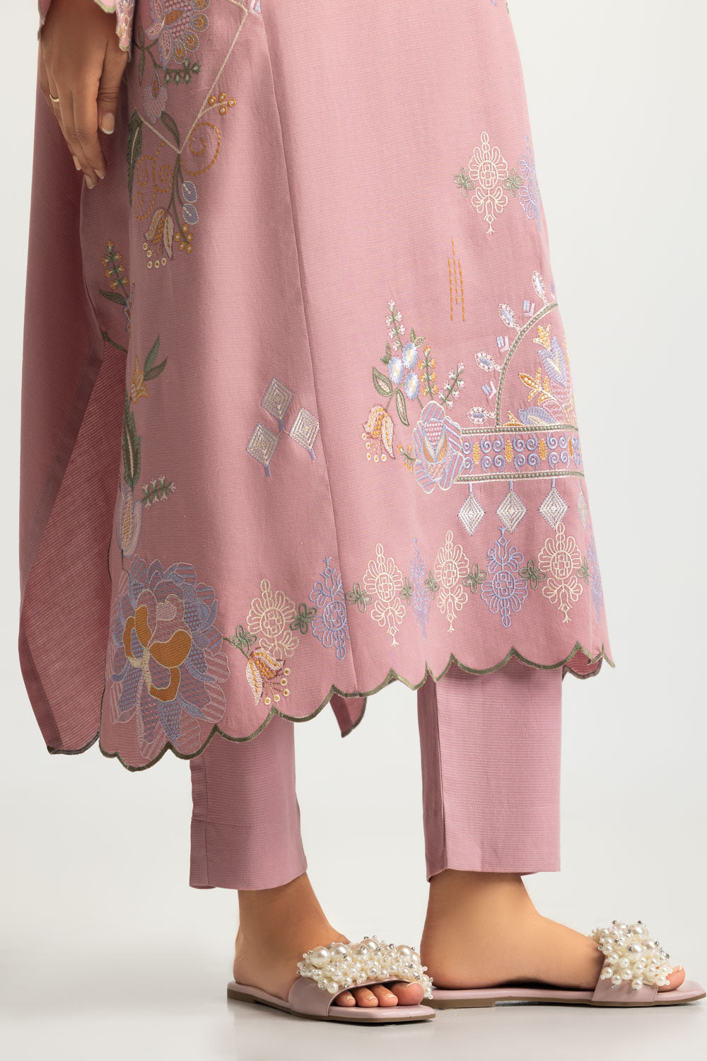 Dobby Embroidered Co-Ord Set
