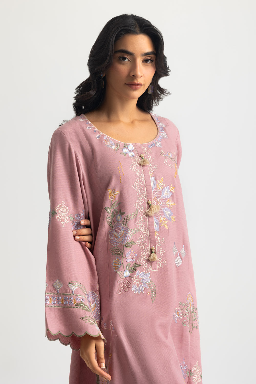 Dobby Embroidered Co-Ord Set