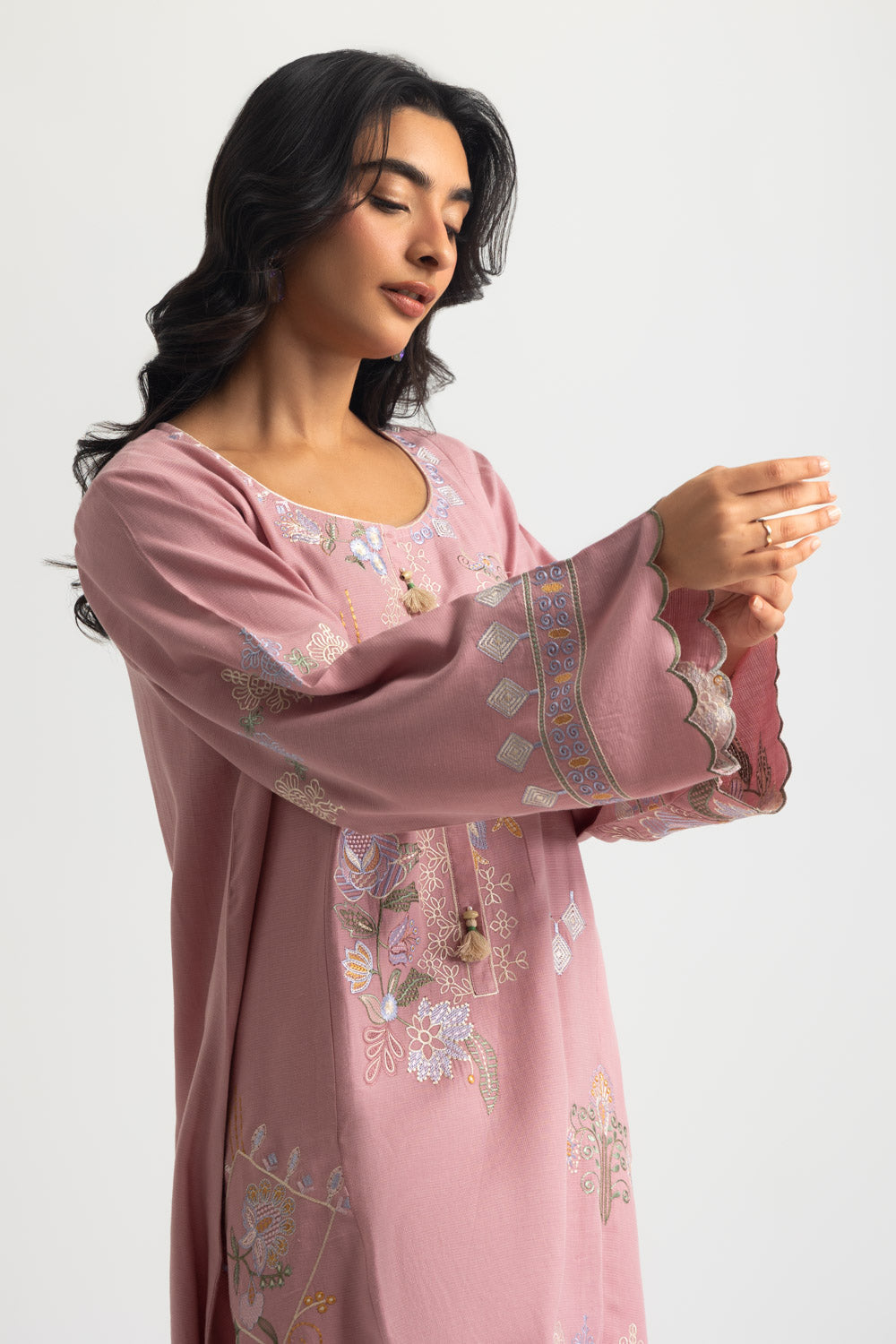 Dobby Embroidered Co-Ord Set