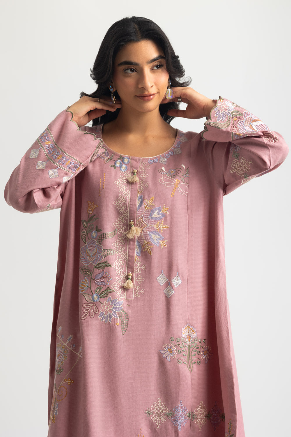Dobby Embroidered Co-Ord Set