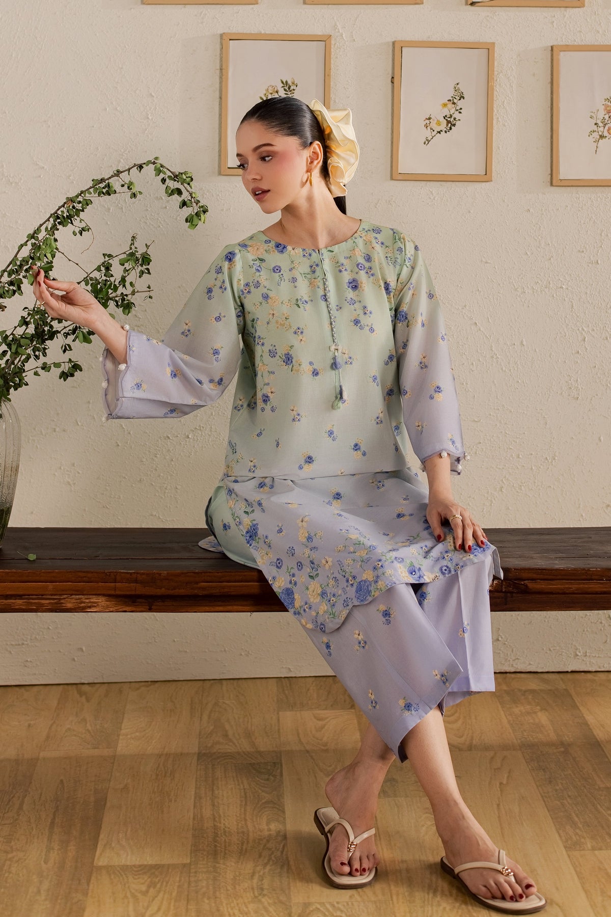 Dorami 2Pc - Printed Lawn Dress