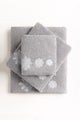 Dove Grey 3 Piece Embroidered Towel Set