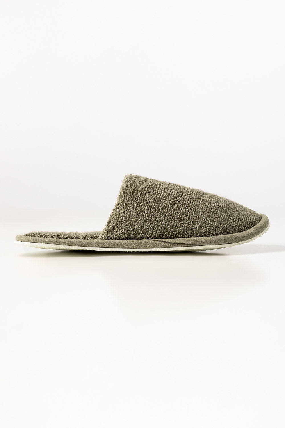 Dusty Green Terry Slippers