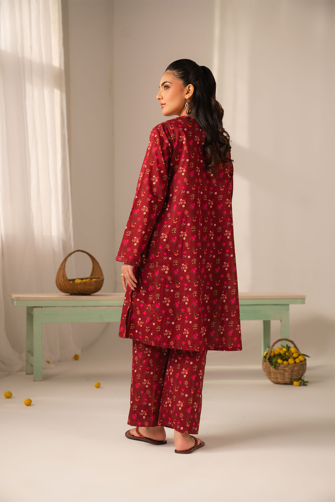 2 Piece Printed Lawn Printed Unstitched Suit (UC0125)