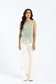 3 Piece Embroidered Raw Silk Suit