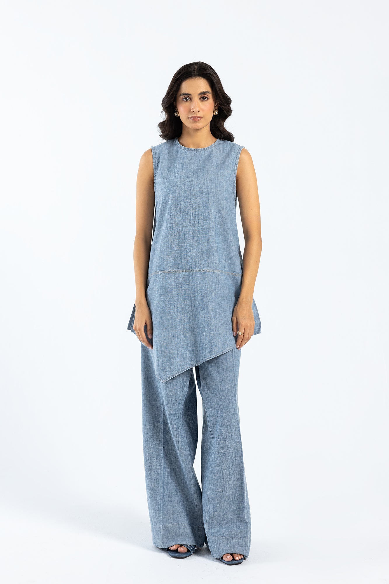 3 Piece Embroidered Double Warp Silk Suit