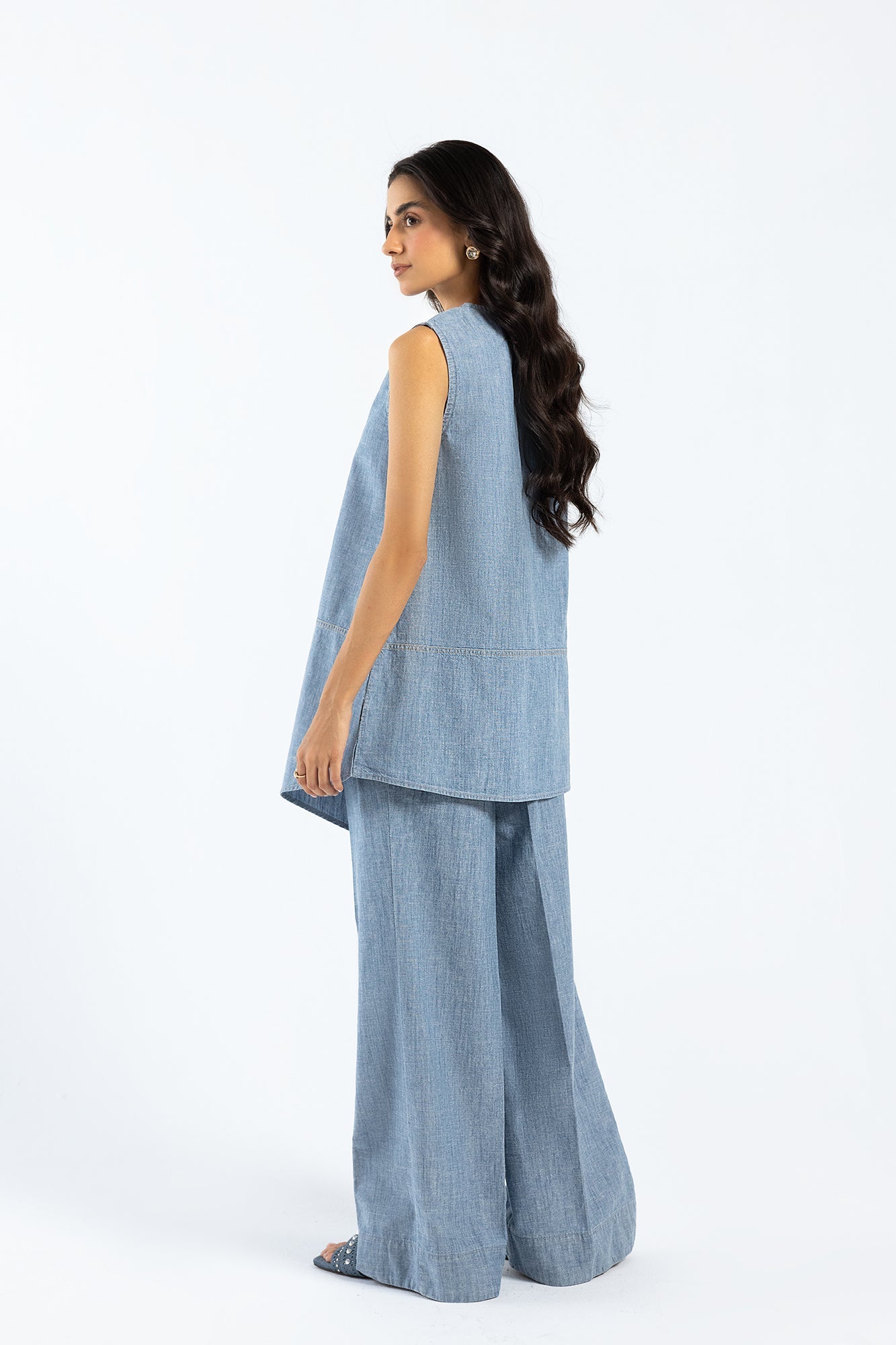 3 Piece Embroidered Double Warp Silk Suit