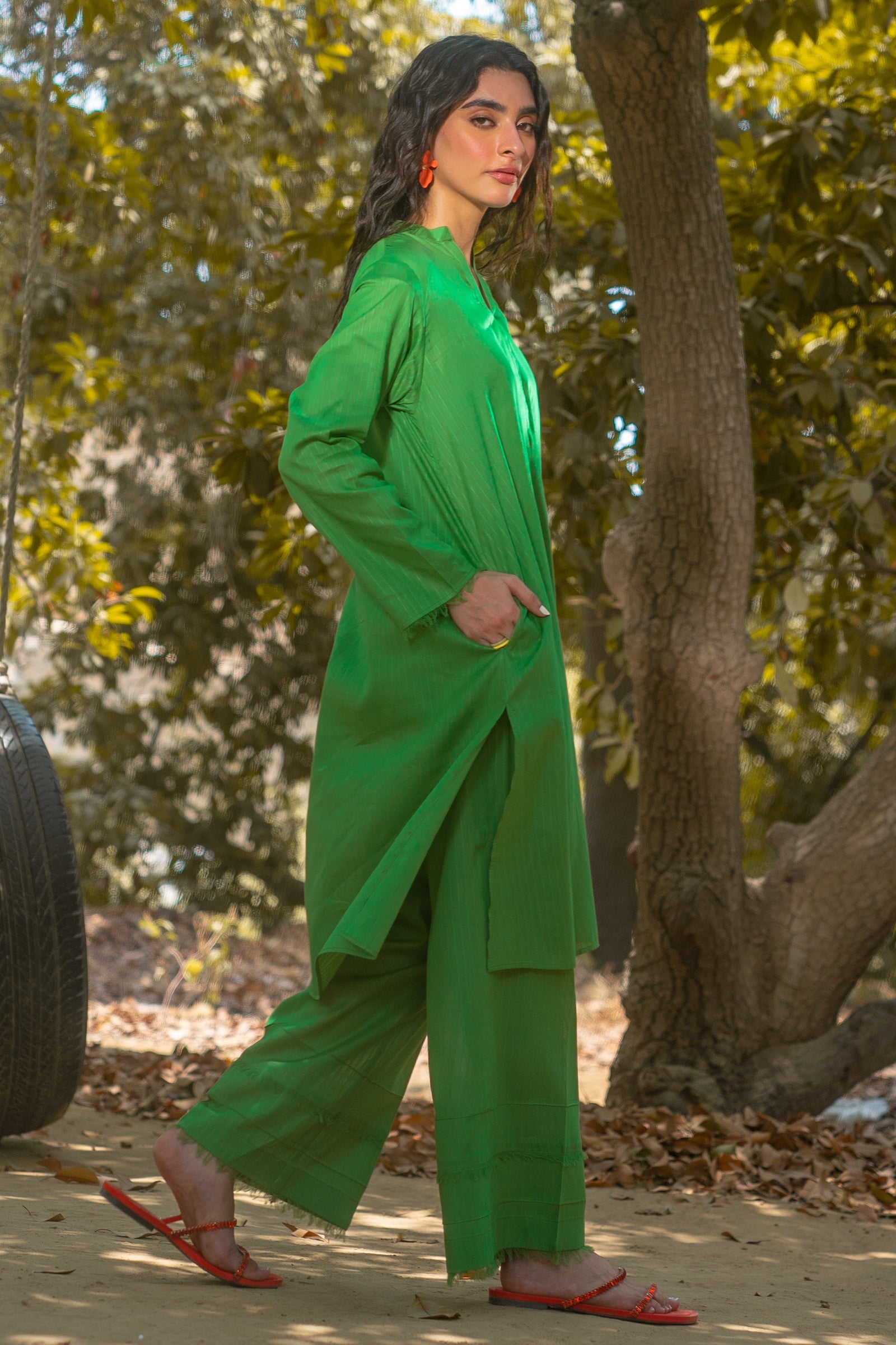 Fray Green 2 piece
