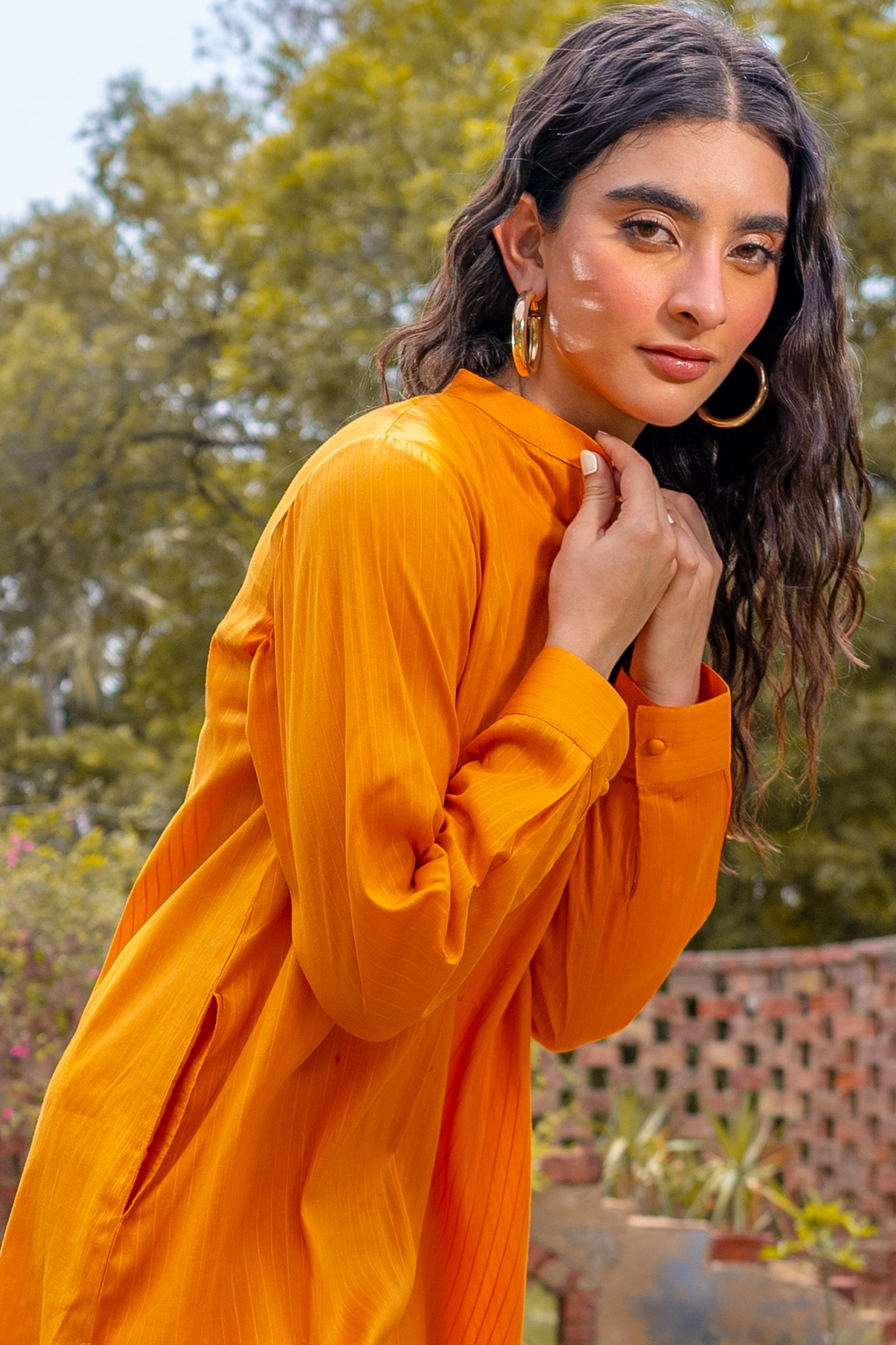 Buttondown Mustard 2 piece