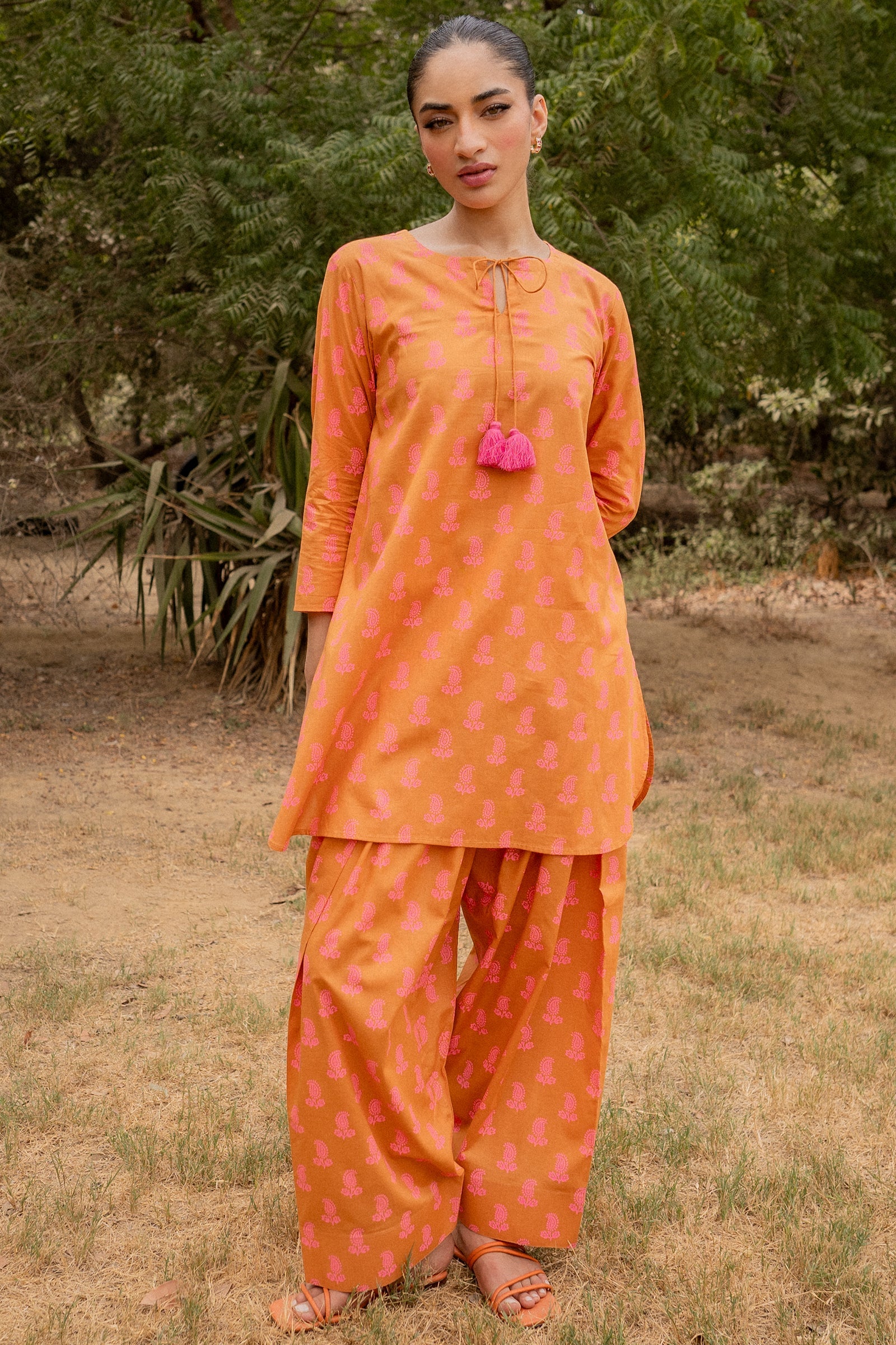 Paisley dot 2 piece