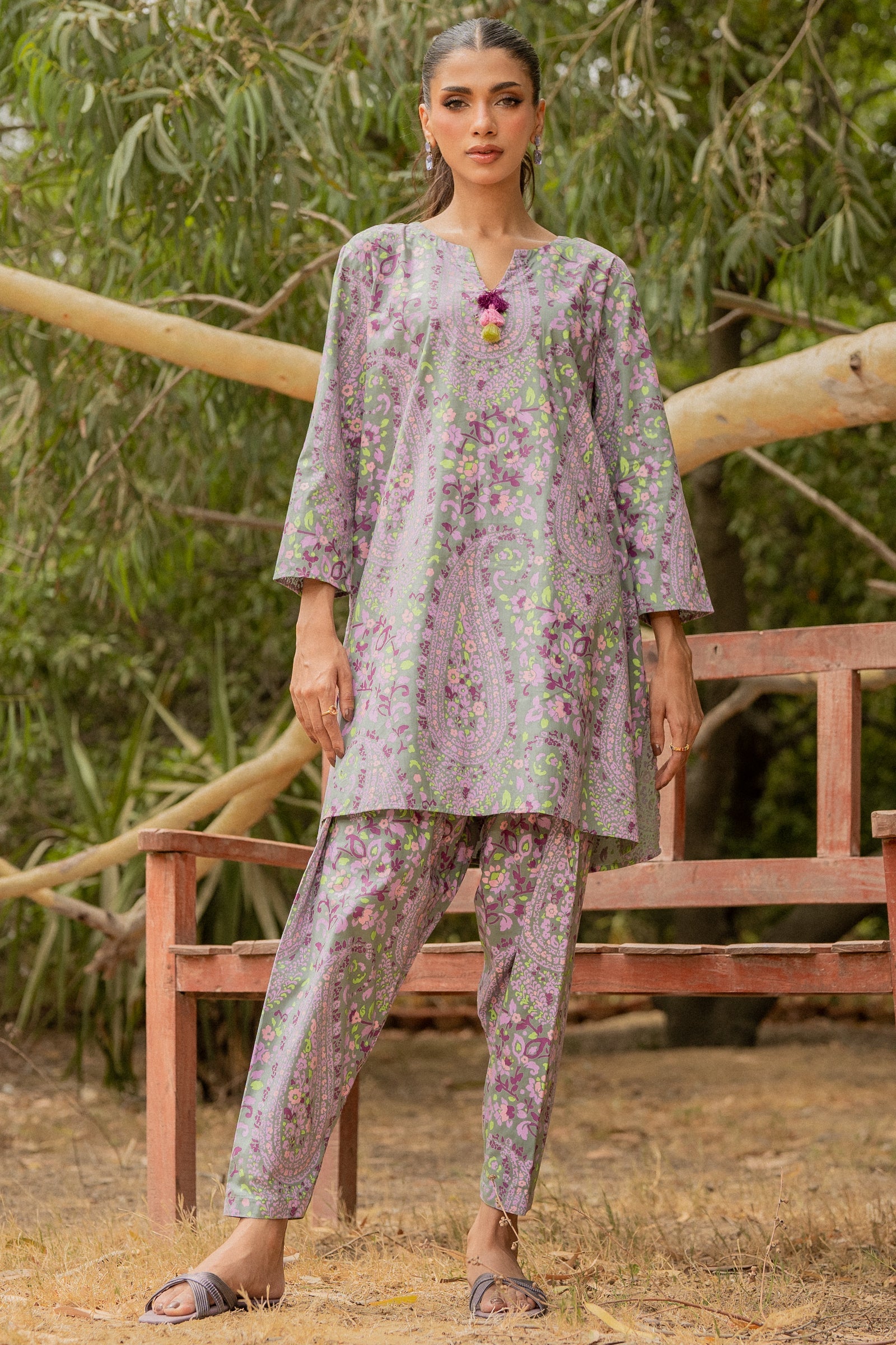 Sage Paisley 2 piece