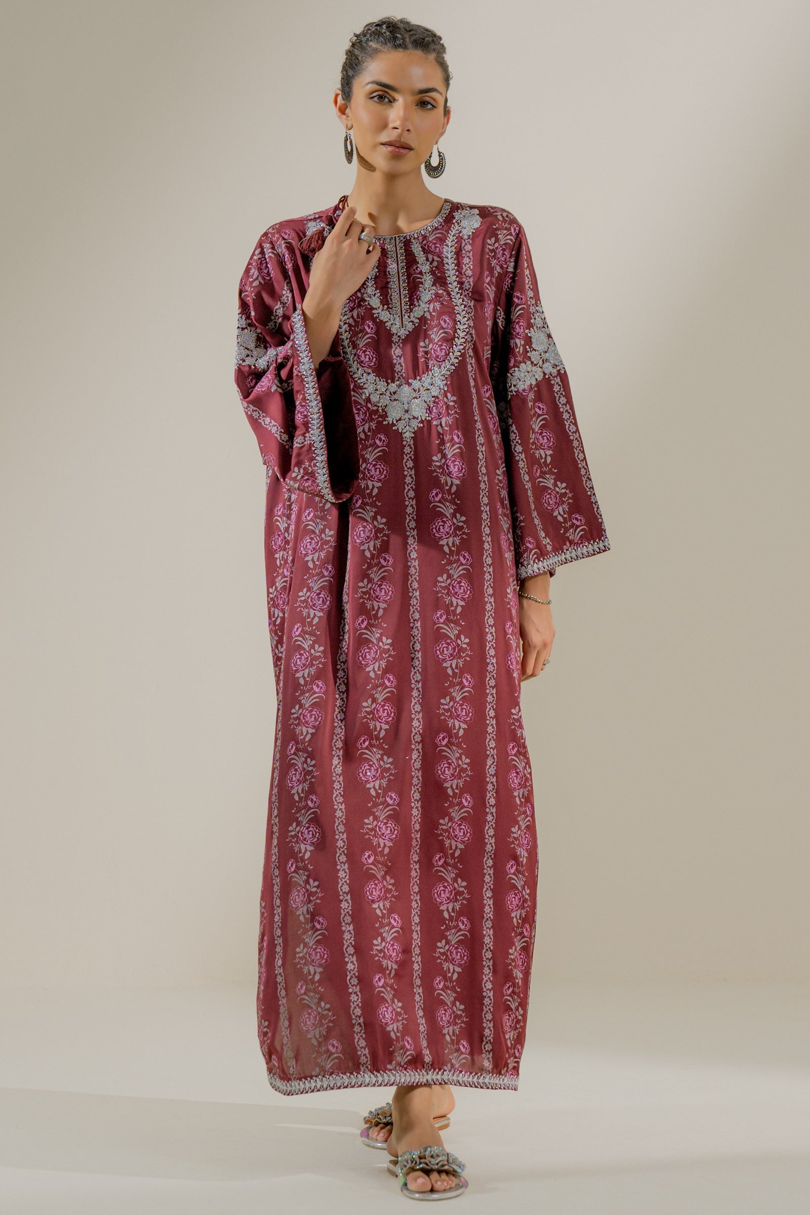 Embroidered Light Khaddar Shirt