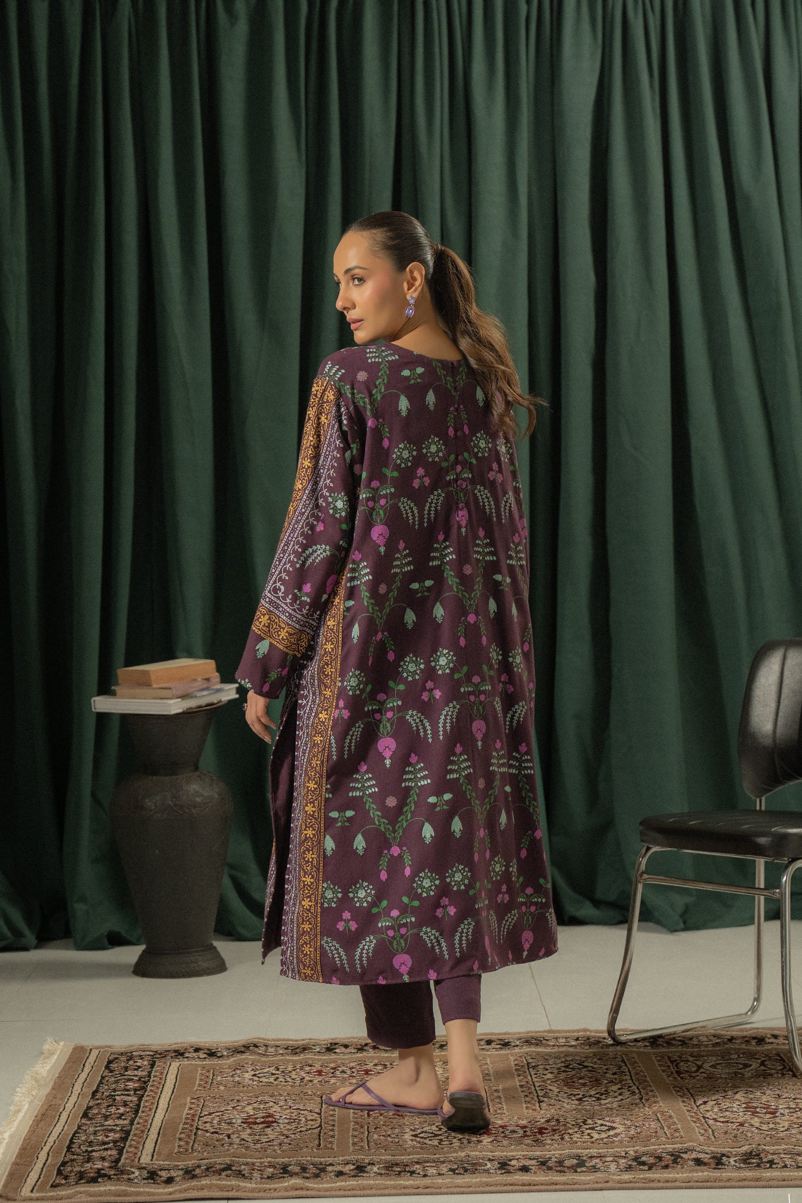 3 Piece - Embroidered Jacquard Suit