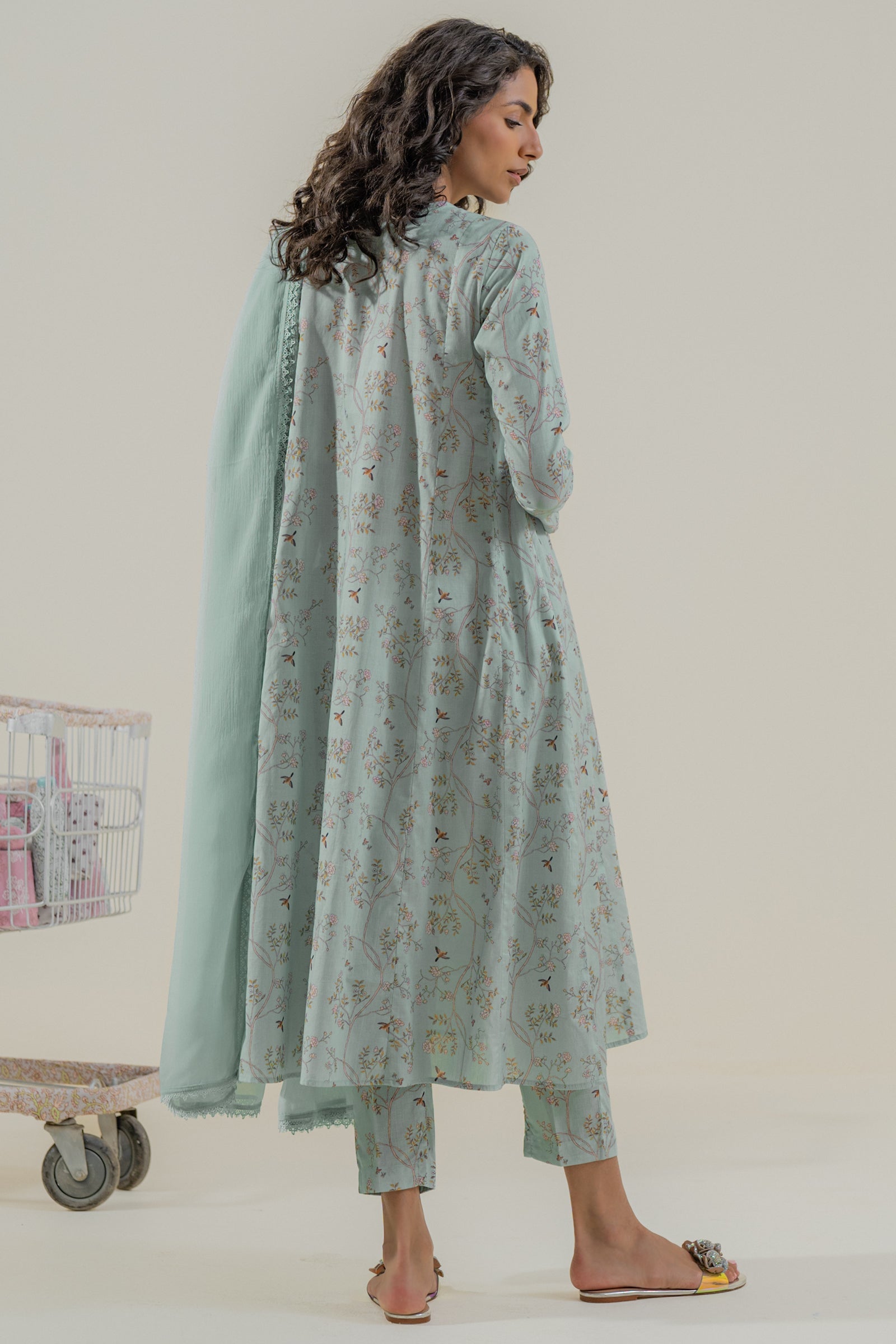 Printed Arabic Lawn Shirt
