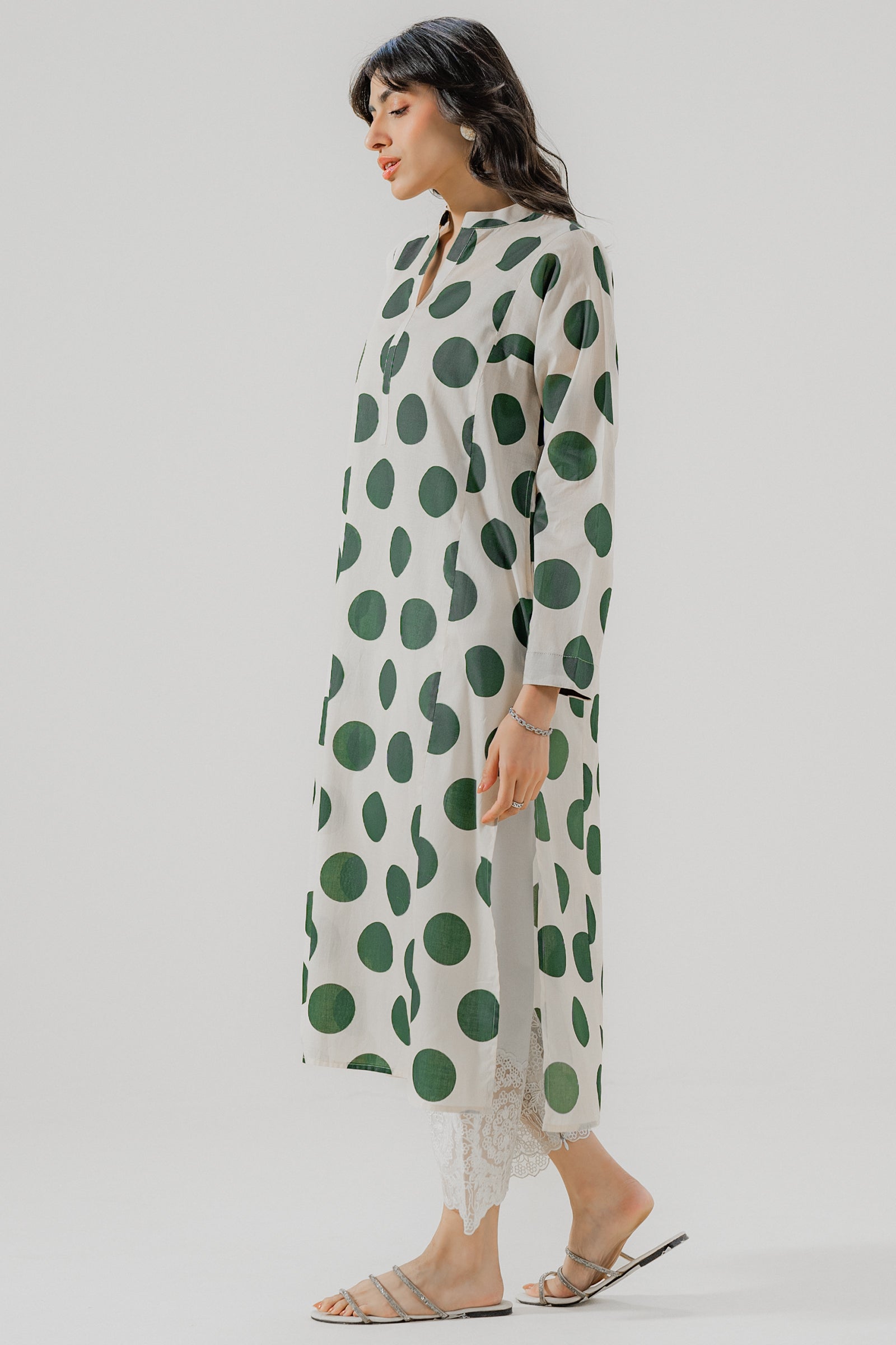 Green Polka 1 piece