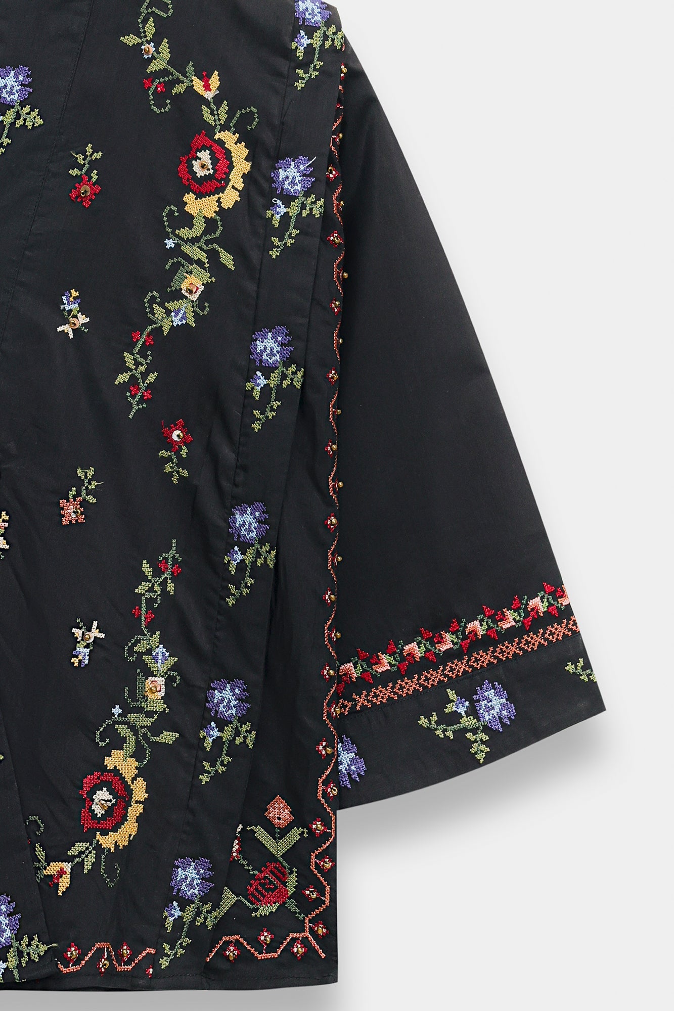 3 Piece Embroidered Dobby Lawn Suit