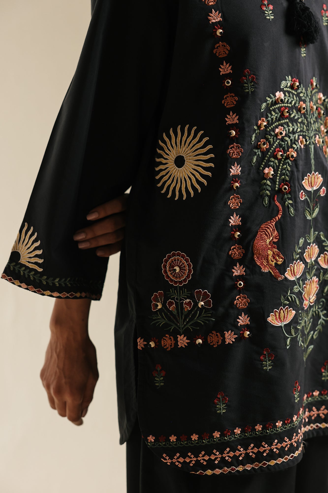 3 Piece Embroidered Organza Suit