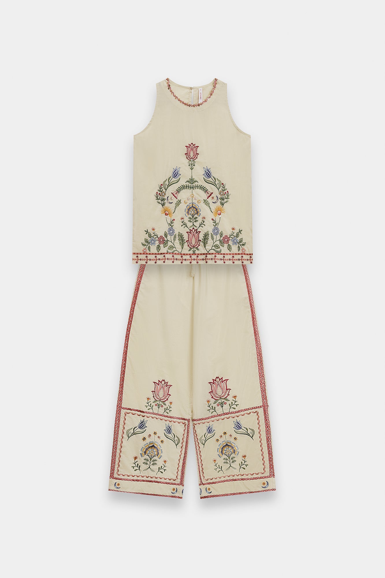 3 Piece Embroidered Organza Suit
