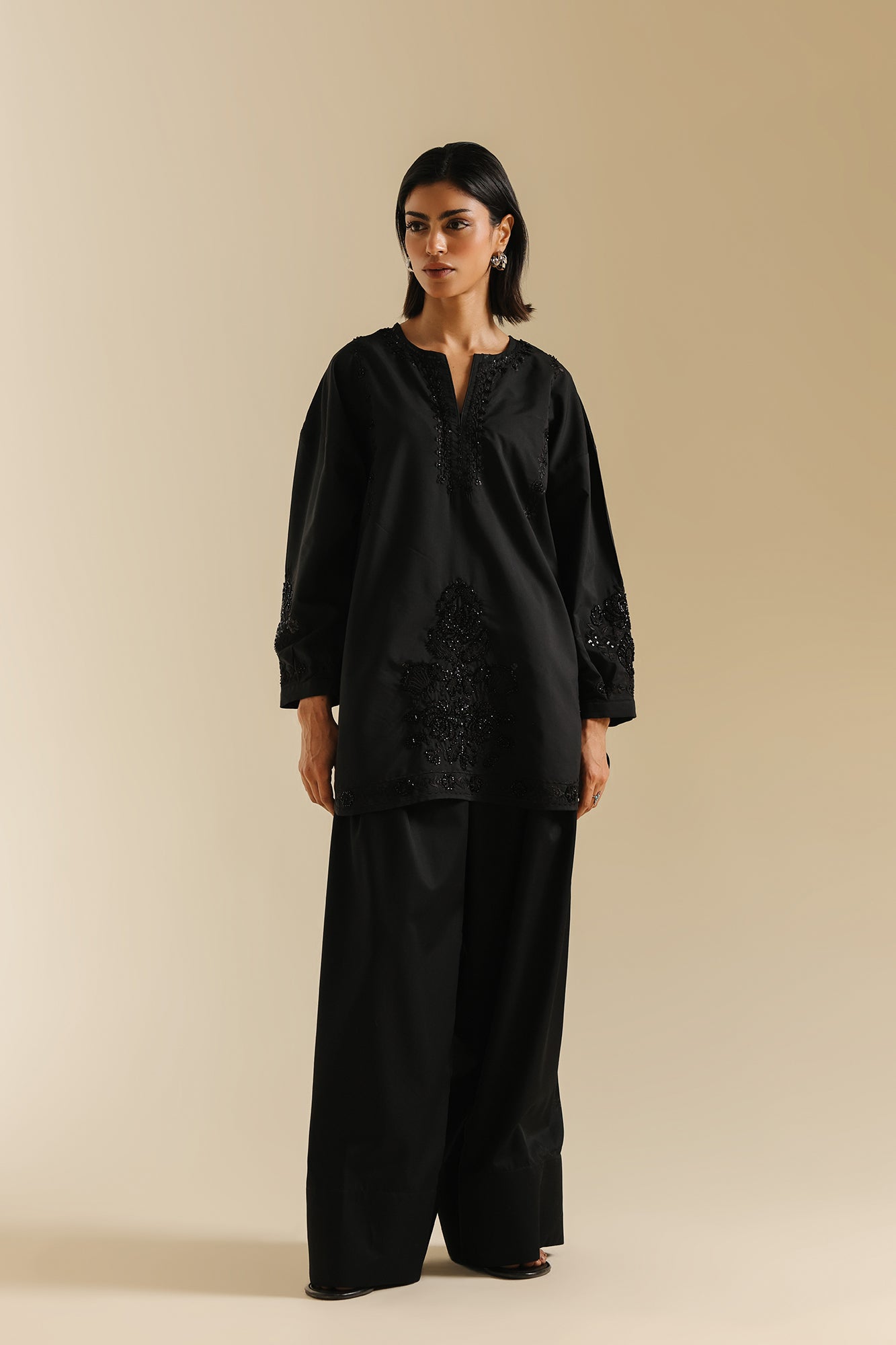 3 Piece Embroidered Dobby Lawn Suit