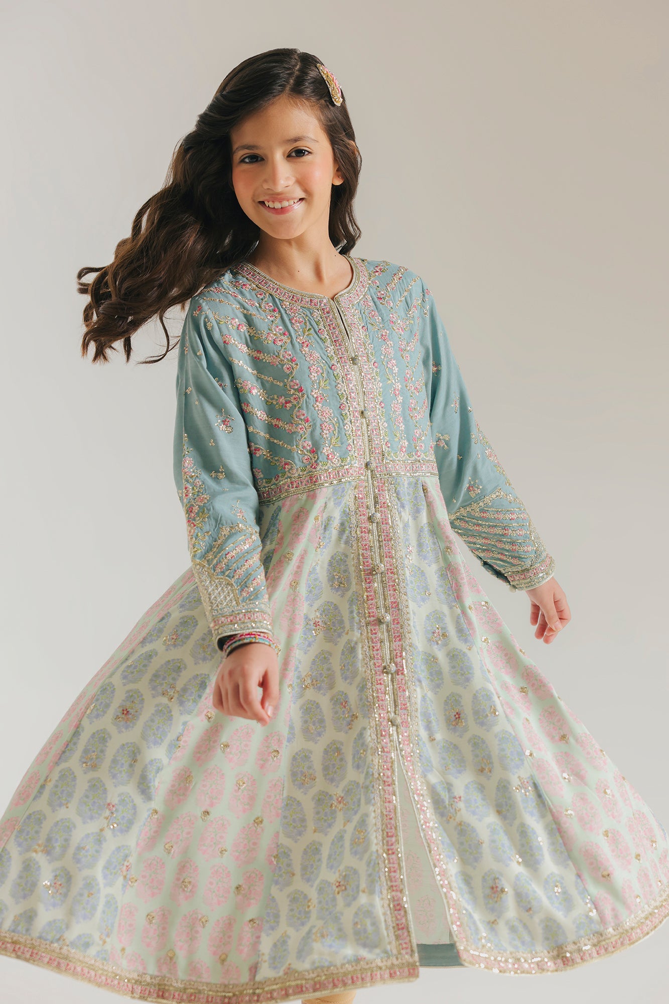 EMBROIDERED DRESS (E0826/404/718 E0826/304/718)