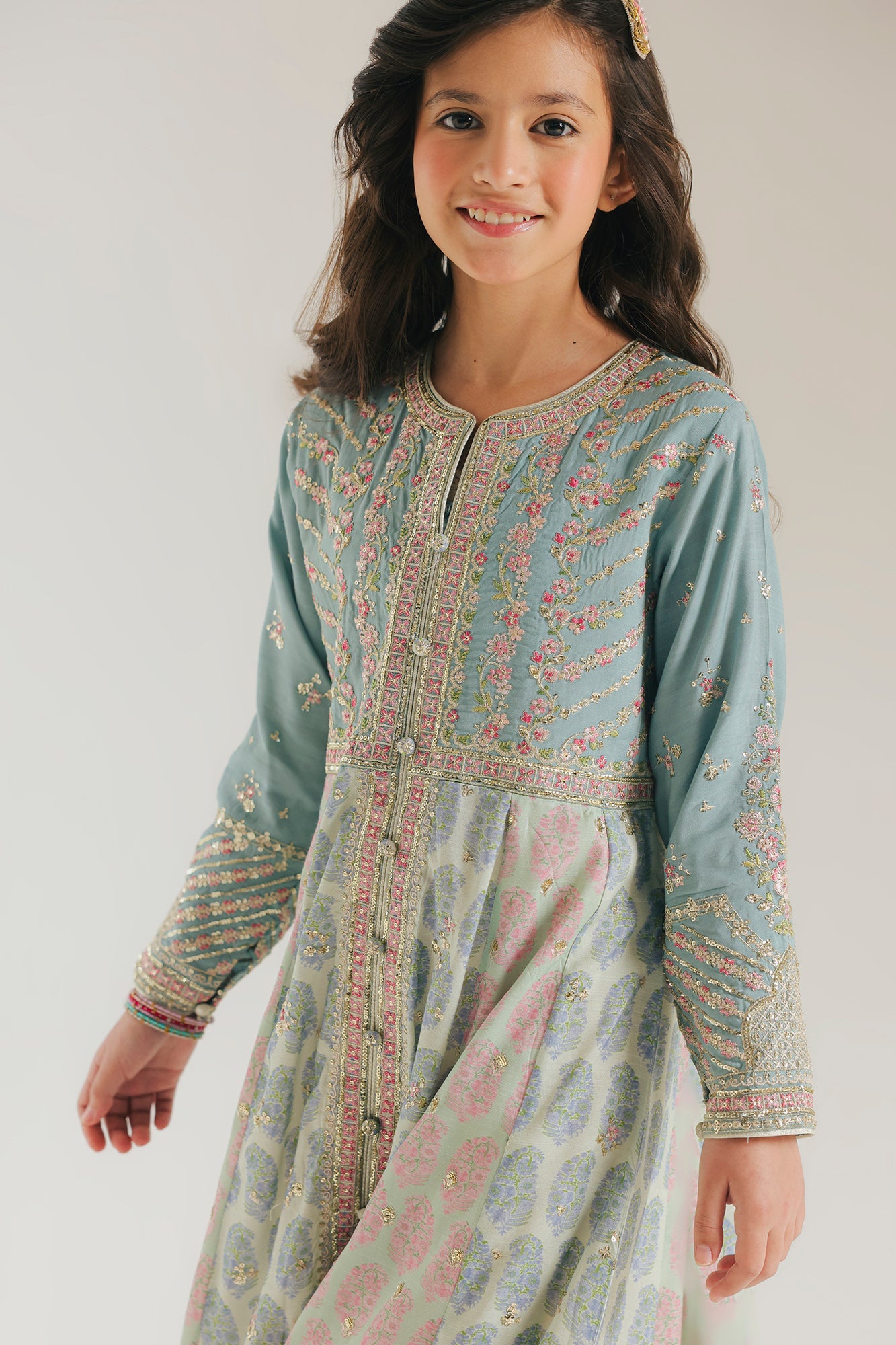 Embroidered Dress (E0826/404/718 E0826/304/718)