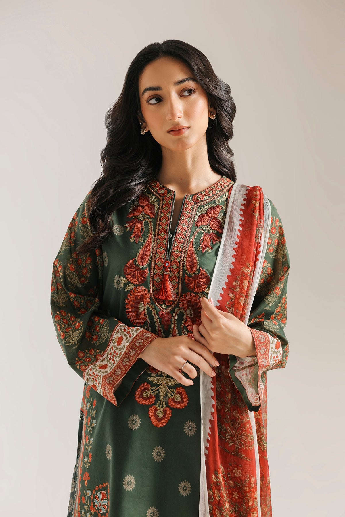 EMBROIDERED SUIT (E0859/203/708)