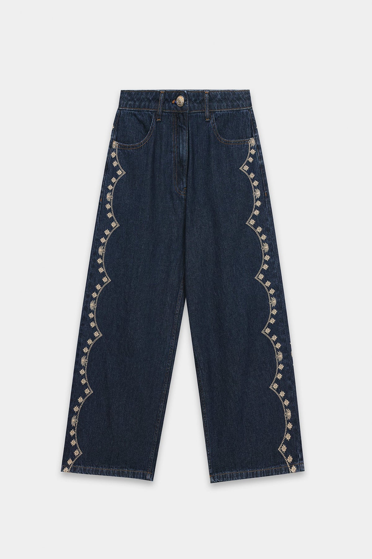 EMBROIDERED JEANS (E1027/101/622)