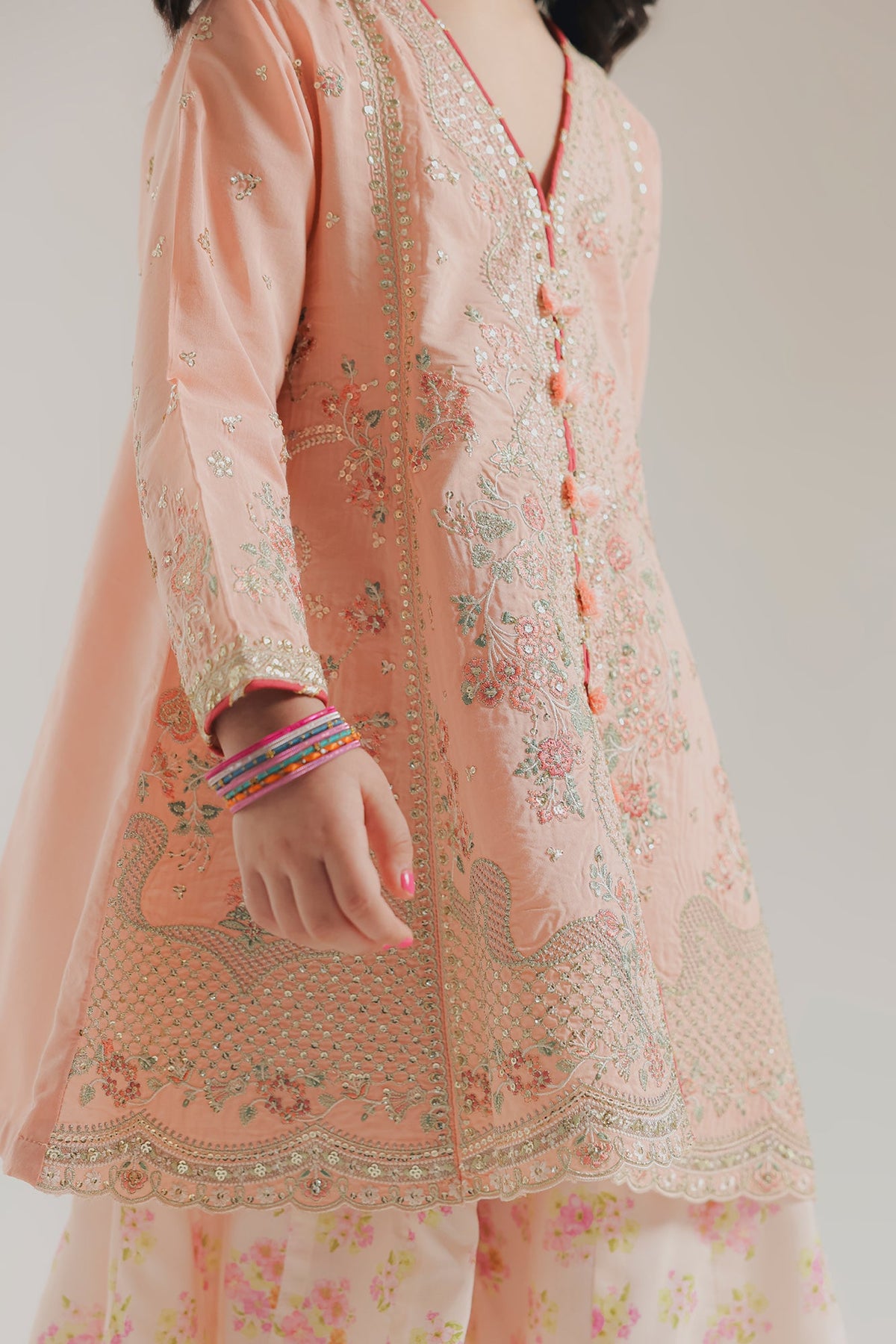 EMBROIDERED SUIT (E1064-404-413 E1064-304-413)