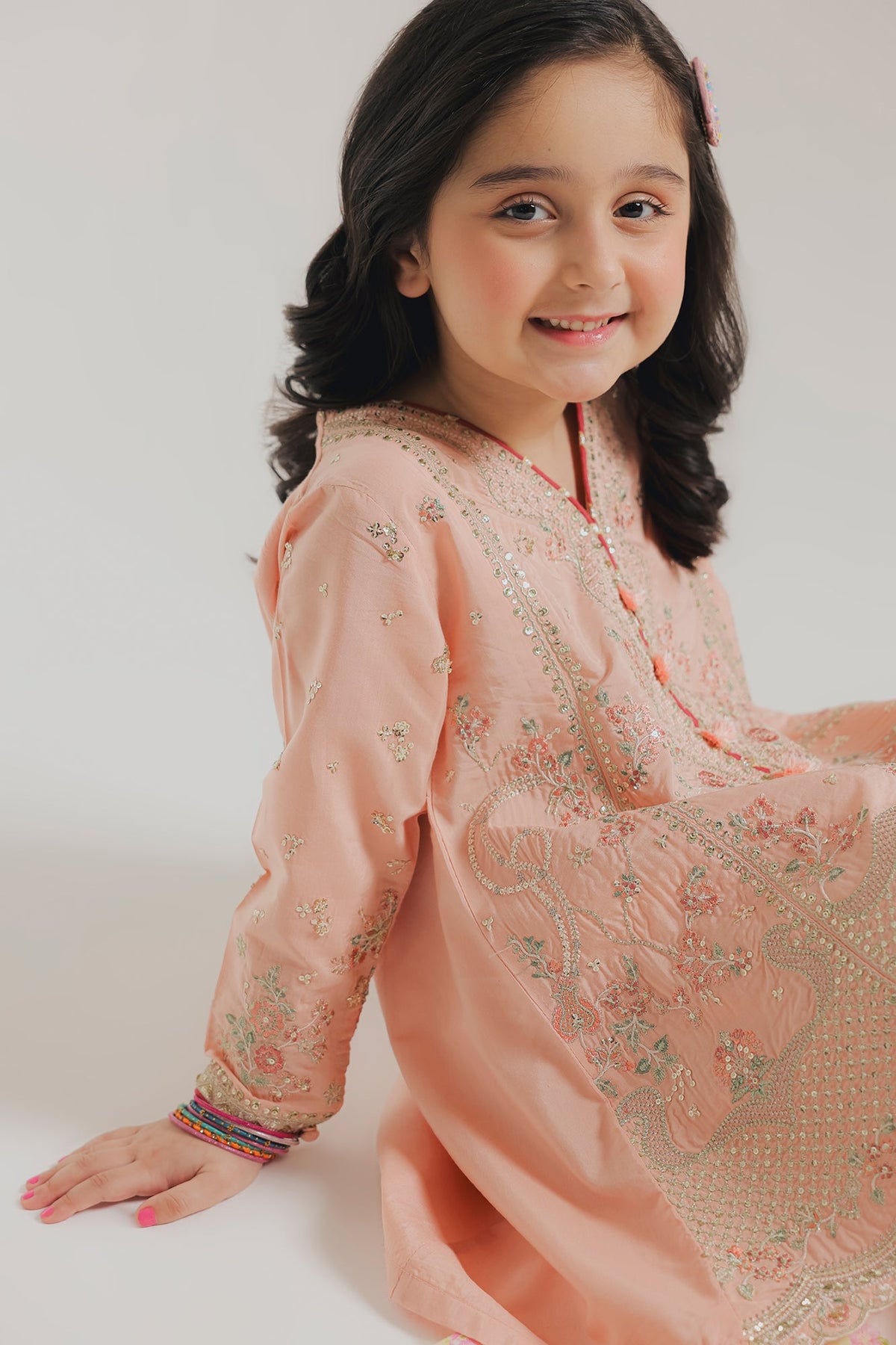 EMBROIDERED SUIT (E1064-404-413 E1064-304-413)