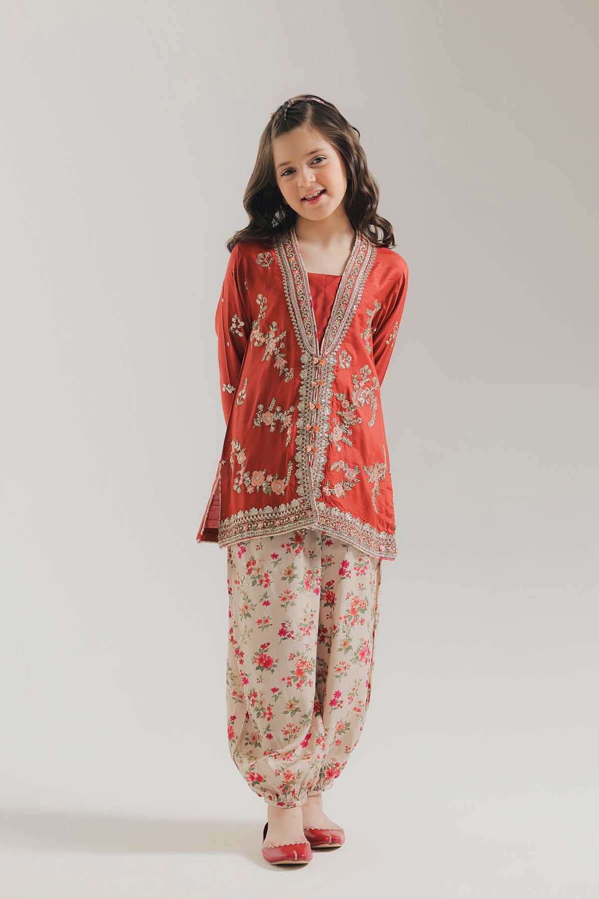 EMBROIDERED SUIT (E1076-404-321 E1076-304-321)