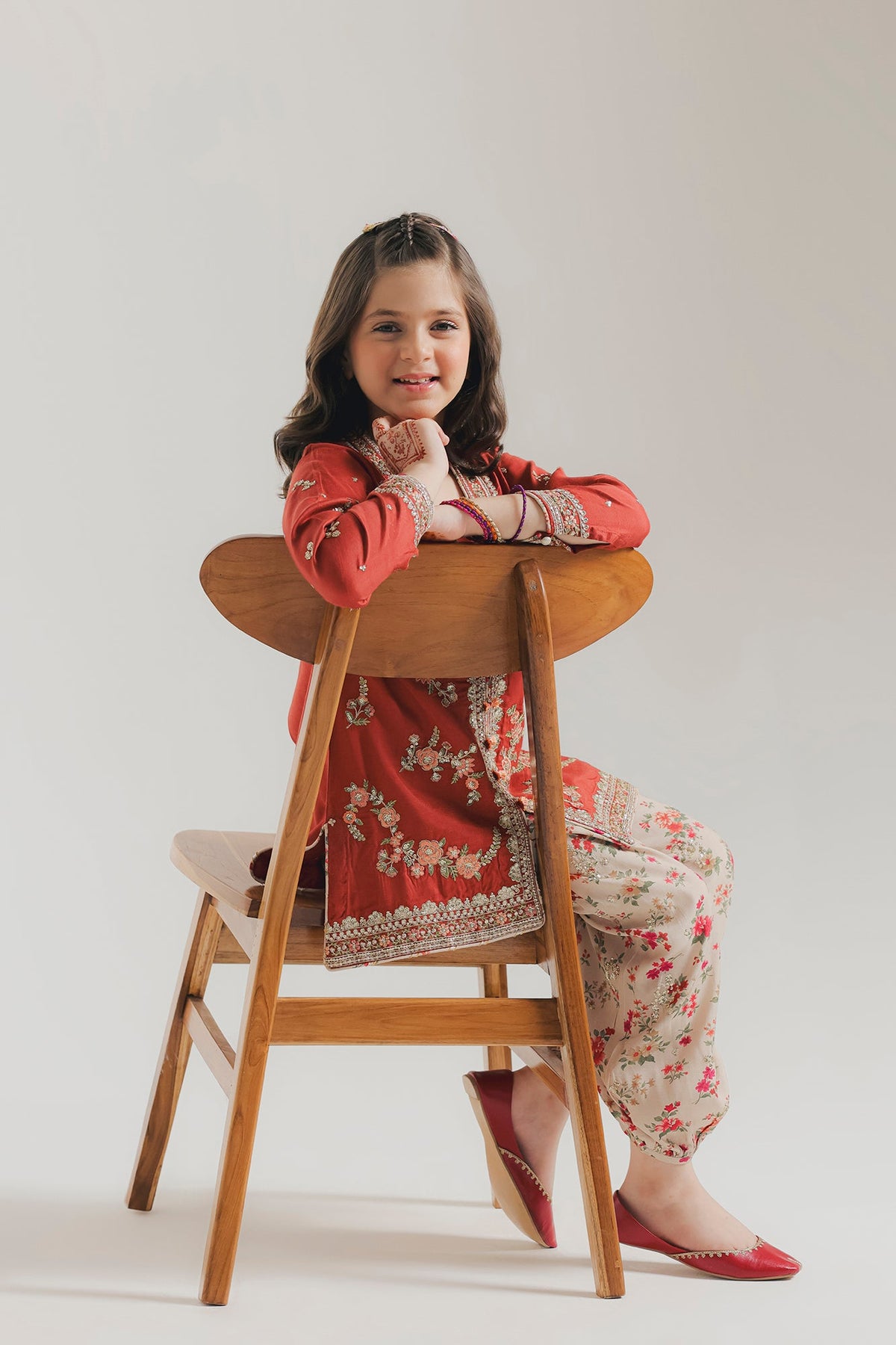 EMBROIDERED SUIT (E1076-404-321 E1076-304-321)