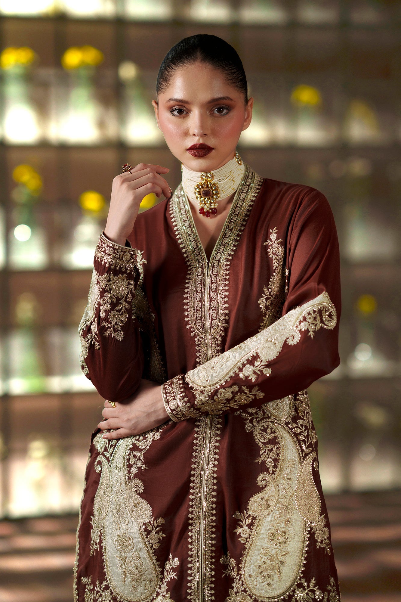 EMBROIDERED SUIT (E1129/104/823)