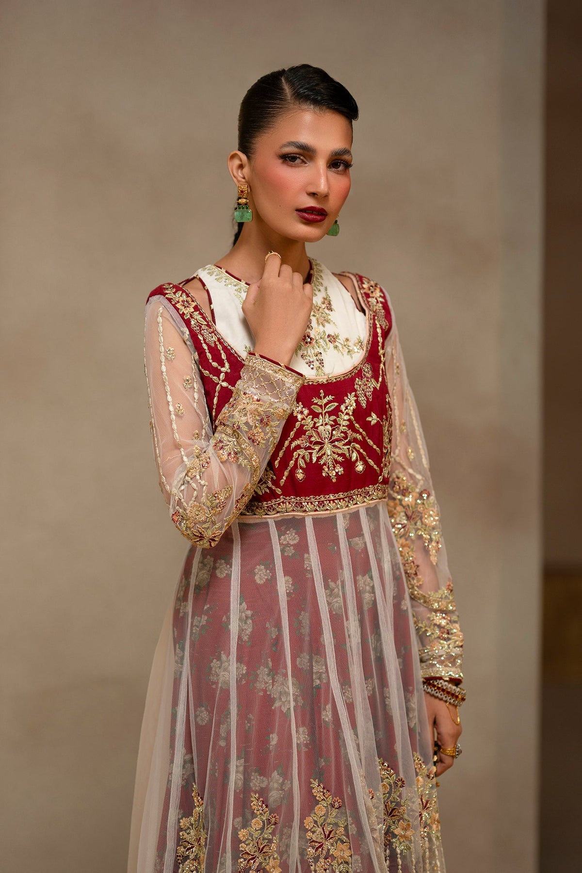 EMBROIDERED SUIT (E1245-104-306)