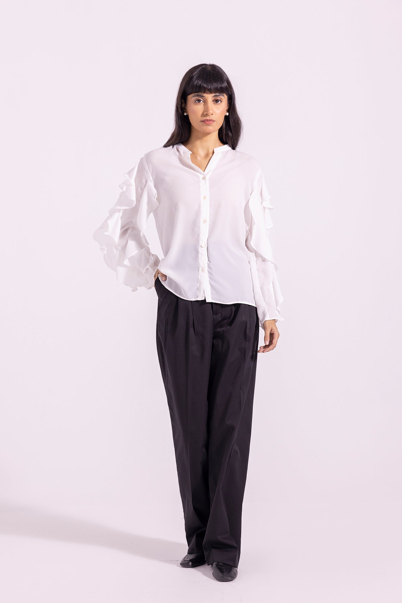 Solid Button Down Shirt (E1247/108/002)
