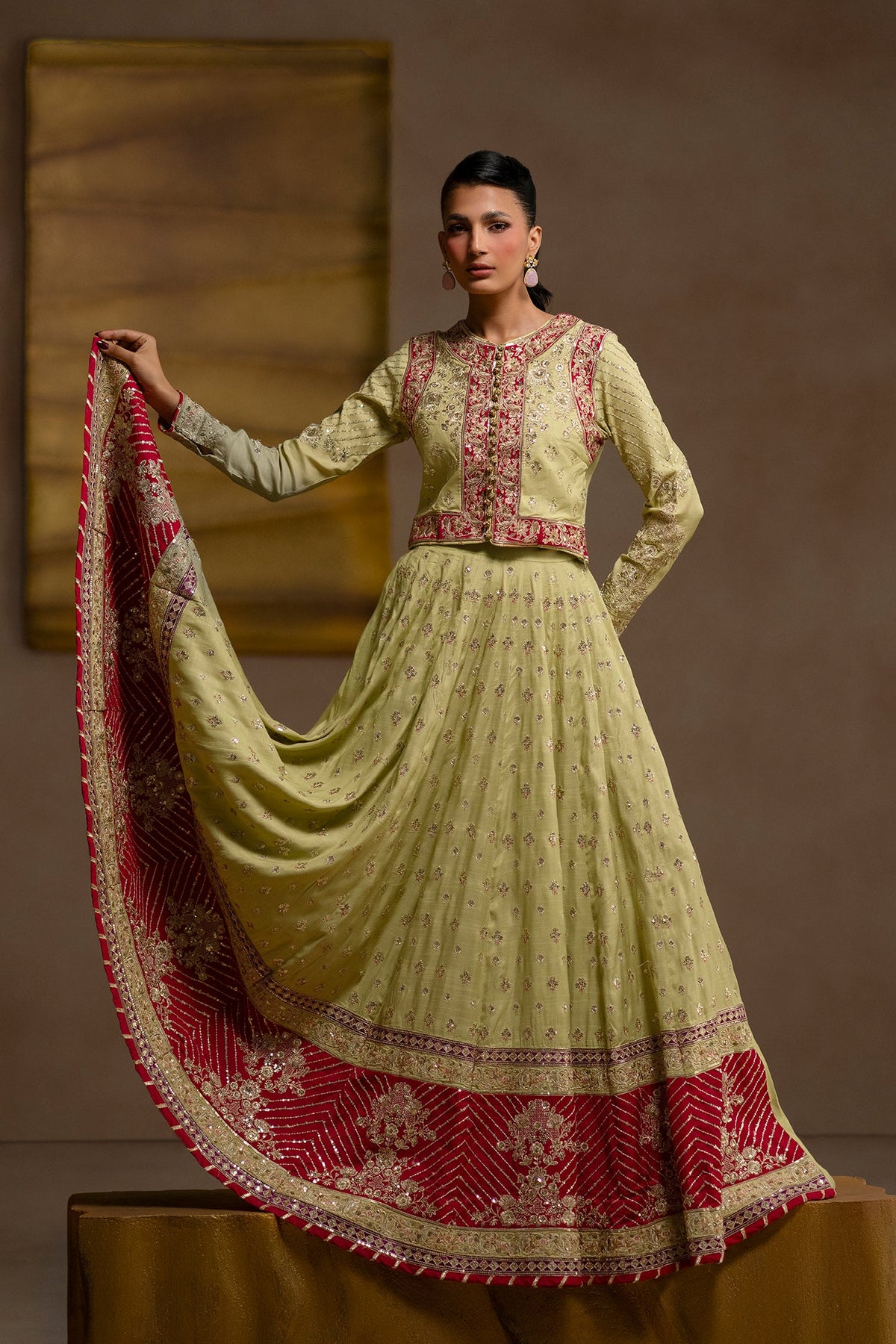 EMBROIDERED SUIT (E1255-104-130)